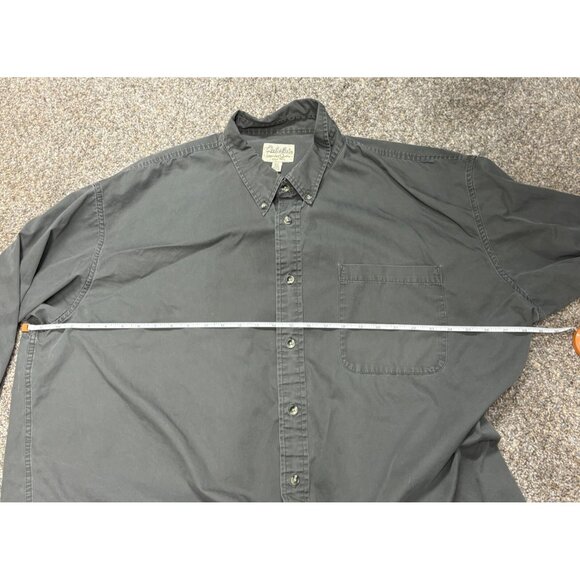 Cabela’s 3XL Long Sleeve Button Up Shirt Gray Casual Workwear - Picture 10 of 15